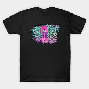 Breast Cancer Awareness Ribbon And Butterflies T-Shirt